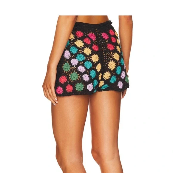 NWT agua bendita wales shorts in multicolor size small, multicolor knit - Picture 3 of 8